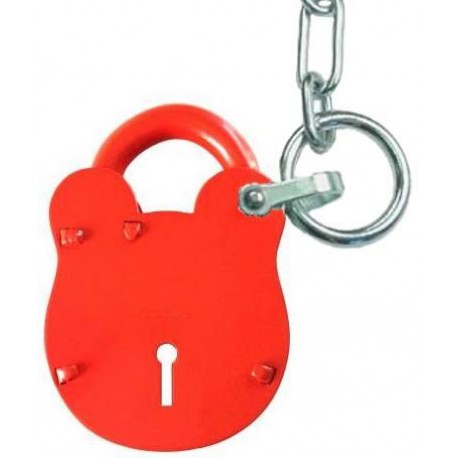 Accessible padlock with chain
